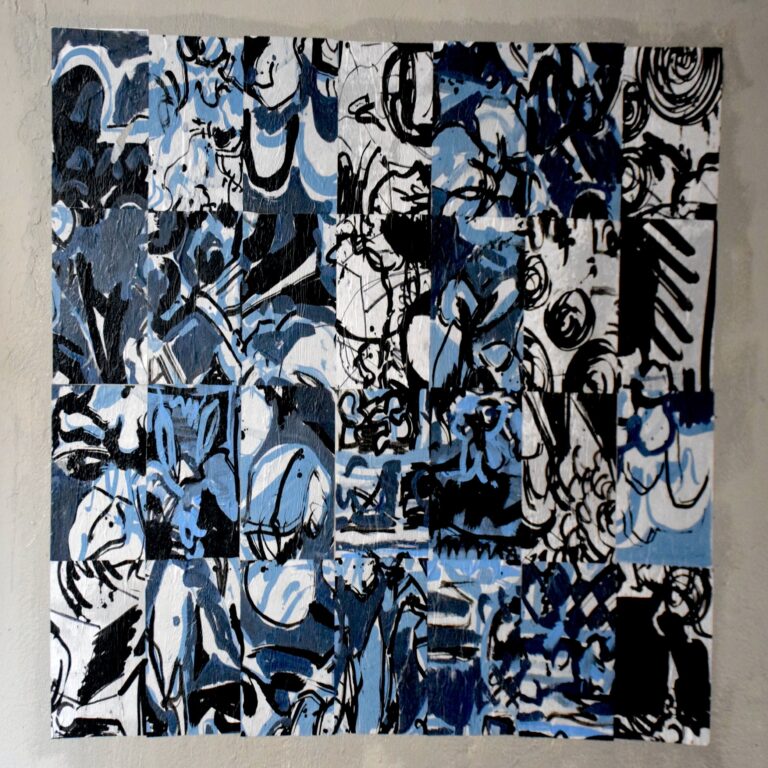 © Gersende Crépel, Sans titre, encollage mural, Passage Bullourde, Paris 11e, 2021