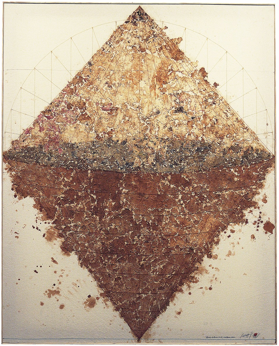 ©Kai Masayuki, Vénus, tissu enterré marouflé sur toile,162 x 130 cm, 2005